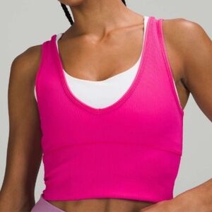 Lululemon super sonic pink power pivot tank top NEVER WORN